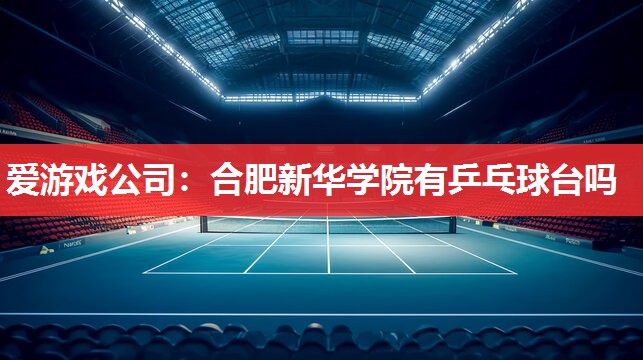 合肥新华学院有乒乓球台吗 合肥新华学院有乒乓球台吗